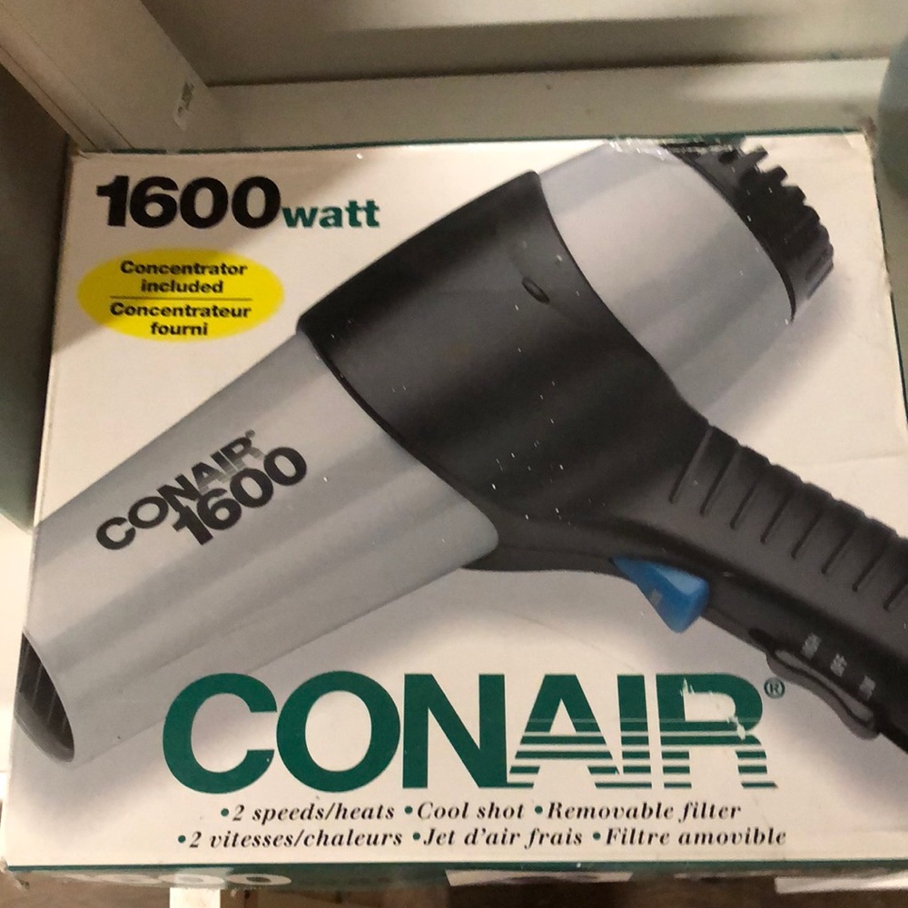- Conair 1600 Hair Dryer